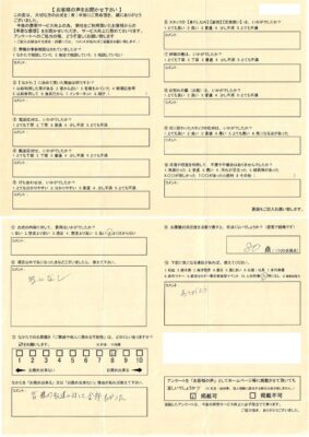 ８０点「ありがとう」